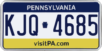 PA license plate KJQ4685