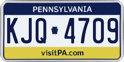 PA license plate KJQ4709