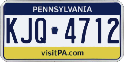 PA license plate KJQ4712