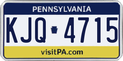 PA license plate KJQ4715
