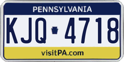 PA license plate KJQ4718