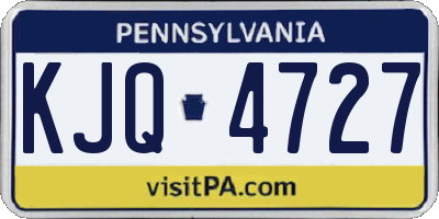 PA license plate KJQ4727