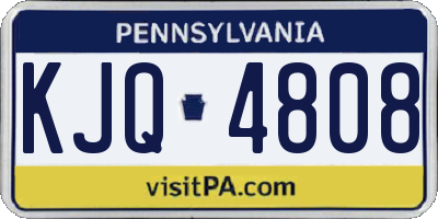PA license plate KJQ4808