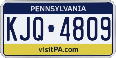 PA license plate KJQ4809