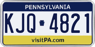 PA license plate KJQ4821