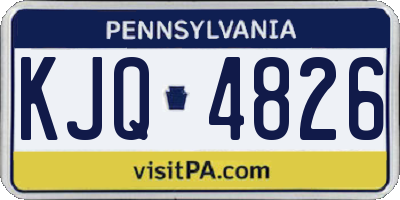 PA license plate KJQ4826