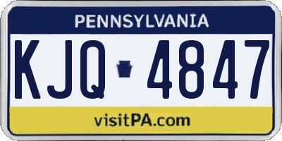 PA license plate KJQ4847
