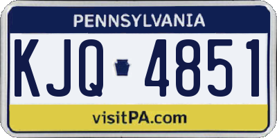 PA license plate KJQ4851