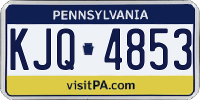 PA license plate KJQ4853