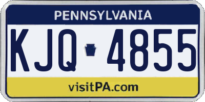 PA license plate KJQ4855