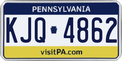 PA license plate KJQ4862