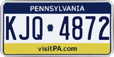 PA license plate KJQ4872