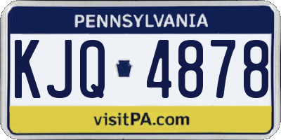 PA license plate KJQ4878