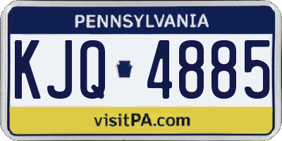 PA license plate KJQ4885
