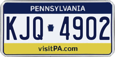 PA license plate KJQ4902