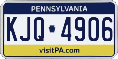 PA license plate KJQ4906