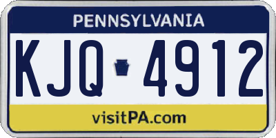 PA license plate KJQ4912