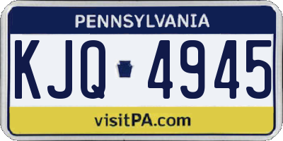 PA license plate KJQ4945