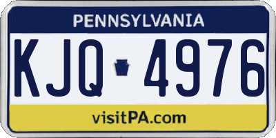 PA license plate KJQ4976