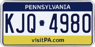 PA license plate KJQ4980
