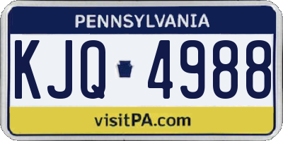 PA license plate KJQ4988