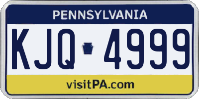 PA license plate KJQ4999