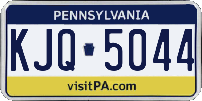 PA license plate KJQ5044
