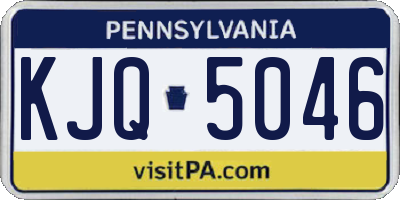 PA license plate KJQ5046