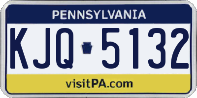 PA license plate KJQ5132