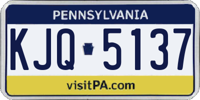 PA license plate KJQ5137