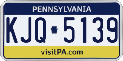 PA license plate KJQ5139
