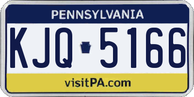 PA license plate KJQ5166
