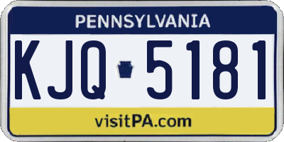 PA license plate KJQ5181