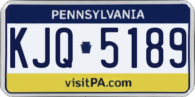 PA license plate KJQ5189