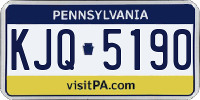 PA license plate KJQ5190