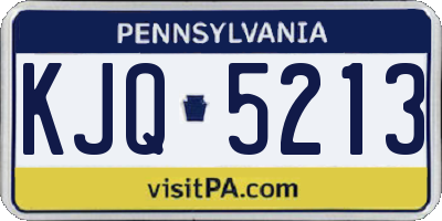 PA license plate KJQ5213