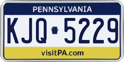 PA license plate KJQ5229