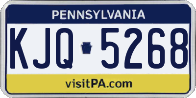 PA license plate KJQ5268
