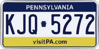 PA license plate KJQ5272