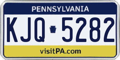 PA license plate KJQ5282