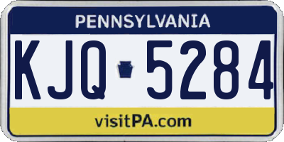 PA license plate KJQ5284