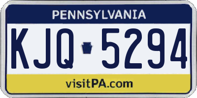 PA license plate KJQ5294