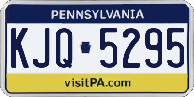 PA license plate KJQ5295