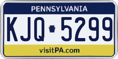PA license plate KJQ5299