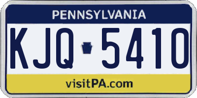 PA license plate KJQ5410