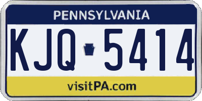 PA license plate KJQ5414