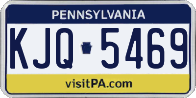 PA license plate KJQ5469