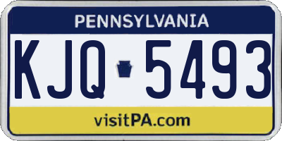 PA license plate KJQ5493
