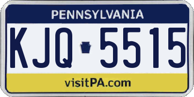 PA license plate KJQ5515