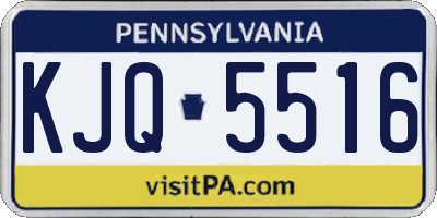 PA license plate KJQ5516